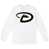 White D Backs Baseball Long Sleeve Tee - linhVisuals