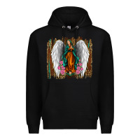 Black lady of guadalupe Premium Hoodie - Jasminsmagicworld