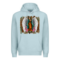 Blue Mist lady of guadalupe Premium Hoodie - Jasminsmagicworld