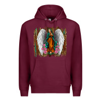 Burgundy lady of guadalupe Premium Hoodie - Jasminsmagicworld