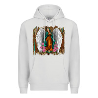 Dove Grey lady of guadalupe Premium Hoodie - Jasminsmagicworld