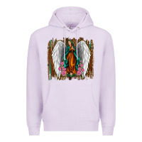 Lilac lady of guadalupe Premium Hoodie - Jasminsmagicworld