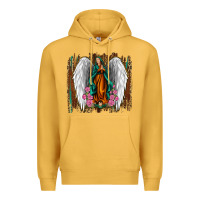 Mustard lady of guadalupe Premium Hoodie - Jasminsmagicworld