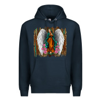 Navy lady of guadalupe Premium Hoodie - Jasminsmagicworld