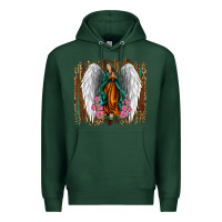 Sports Green lady of guadalupe Premium Hoodie - Jasminsmagicworld