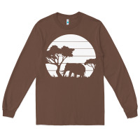 Chestnut elephant art Long Sleeve Tee - linhVisuals