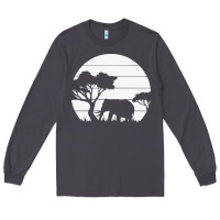 Smoke elephant art Long Sleeve Tee - linhVisuals