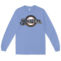 Colony Blue The Brew Crew Baseball Long Sleeve Tee - linhVisuals