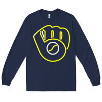 Navy The Brew Crew Baseball Long Sleeve Tee - linhVisuals