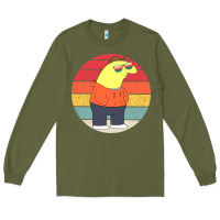 Army Green smiling friends Long Sleeve Tee - linhVisuals