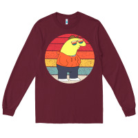Burgundy smiling friends Long Sleeve Tee - linhVisuals