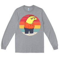 Heather Grey smiling friends Long Sleeve Tee - linhVisuals