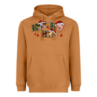 Meerkat Hohoho Christmas Cows Heavyweight Hoodie - RanaPortraitStore