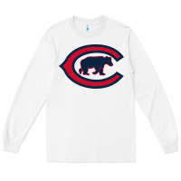 White The Cubbies Baseball Long Sleeve Tee - linhVisuals