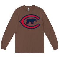 Chestnut The Cubbies Baseball Long Sleeve Tee - linhVisuals