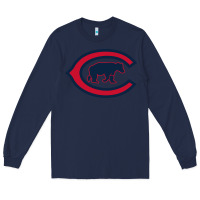Navy The Cubbies Baseball Long Sleeve Tee - linhVisuals