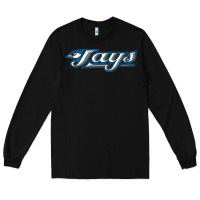 Black The Jays Baseball Long Sleeve Tee - linhVisuals
