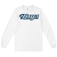 White The Jays Baseball Long Sleeve Tee - linhVisuals