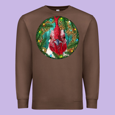 Roaster Head Christmas Premium Sweatshirt Designed By Ranaportraitstore