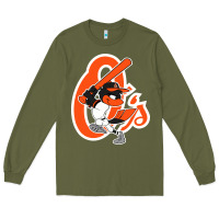 Army Green The O_S Baseball Merch Long Sleeve Tee - linhVisuals