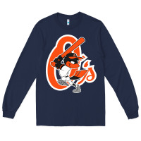 Navy The O_S Baseball Merch Long Sleeve Tee - linhVisuals
