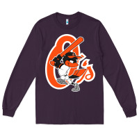 Plum The O_S Baseball Merch Long Sleeve Tee - linhVisuals