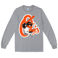 Heather Grey The O_S Baseball Merch Long Sleeve Tee - linhVisuals