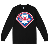 Black The Phils Baseball Merch Long Sleeve Tee - linhVisuals