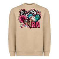 Mushroom rn registered nurse hearts Heavyweight Sweatshirt - Jasminsmagicworld