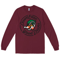 Burgundy Down East Wood Ducks Long Sleeve Tee - linhVisuals