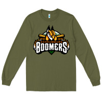 Army Green Schaumburg Boomers Long Sleeve Tee - linhVisuals