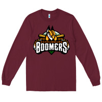 Burgundy Schaumburg Boomers Long Sleeve Tee - linhVisuals