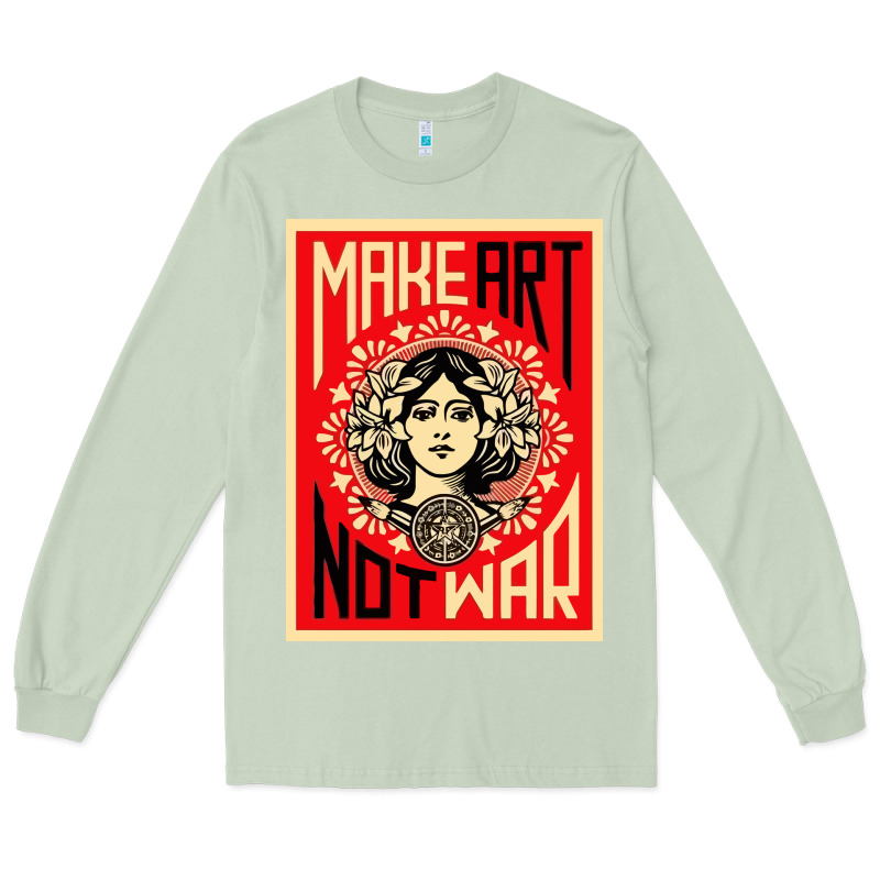Make Art No War Long Sleeve Tee by linhVisuals | Teevron