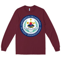 Burgundy villanova university Long Sleeve Tee - linhVisuals