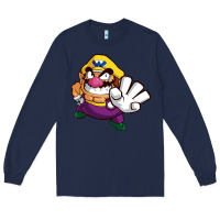 Navy super wario land Long Sleeve Tee - linhVisuals