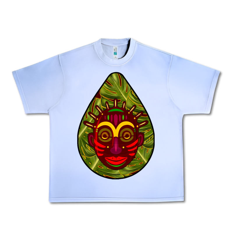 African Masks Teardrop  7 Urban Heavy Tee by BundleAndBundleShop | Teevron