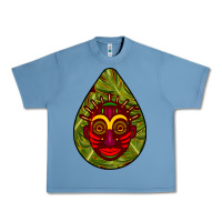 Pebble Blue african masks teardrop  7 Urban Heavy Tee - BundleAndBundleShop