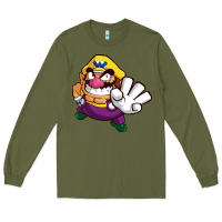 Army Green super wario land Long Sleeve Tee - linhVisuals