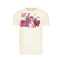 Vintage Arctic Let It Snow Pink Christmas Vintage Tee - FaDigitalArtStudio