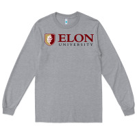Heather Grey Elon University Long Sleeve Tee - linhVisuals