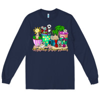 Navy nightmare before summer coffee cups Long Sleeve Tee - CowhideDigitalArt
