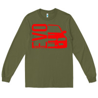 Army Green evo car Long Sleeve Tee - linhVisuals