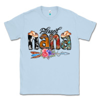 Dusty Blue Blessed Nana Classic Tee - CowCowDesign