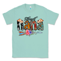 Seafoam Blessed Nana Classic Tee - CowCowDesign