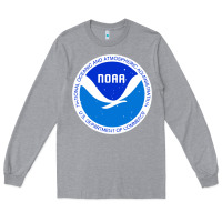 Heather Grey noaa national oceanic Long Sleeve Tee - linhVisuals