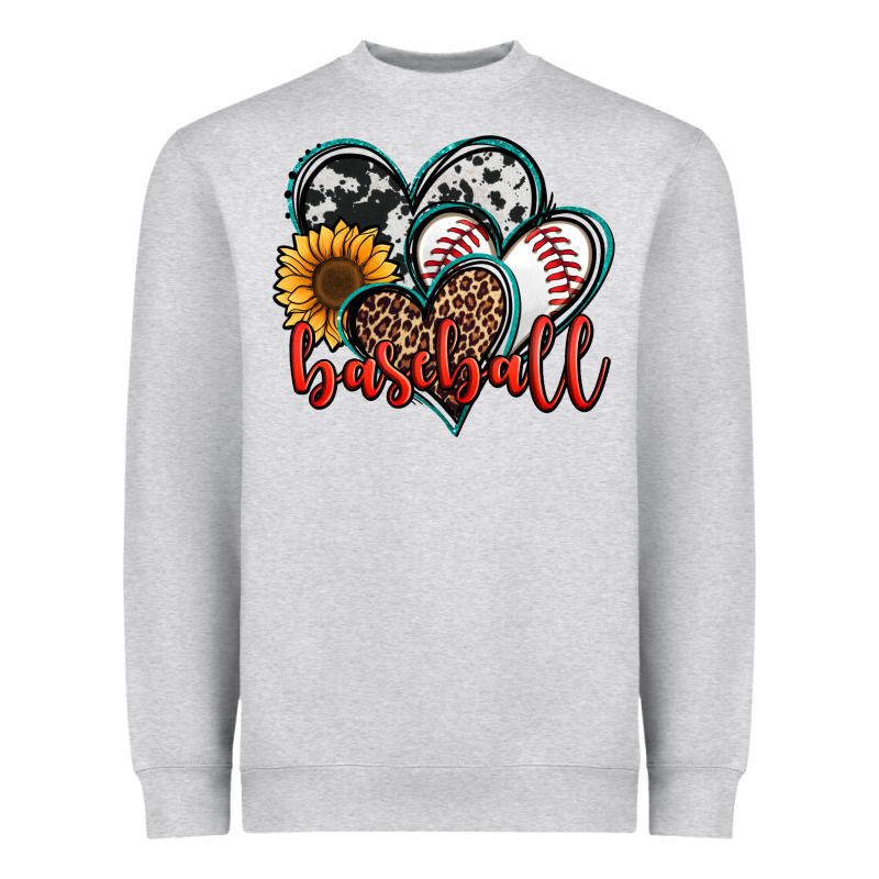 Baseball Hearts Heavyweight Sweatshirt by Jasminsmagicworld | Teevron