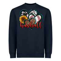 Navy baseball hearts Heavyweight Sweatshirt - Jasminsmagicworld