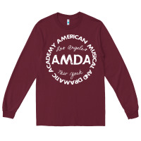 Burgundy amda Long Sleeve Tee - linhVisuals