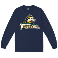 Navy Wright State Raiders, Merch Long Sleeve Tee - linhVisuals