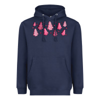Navy pink christmas cakes Heavyweight Hoodie - Jasminsmagicworld